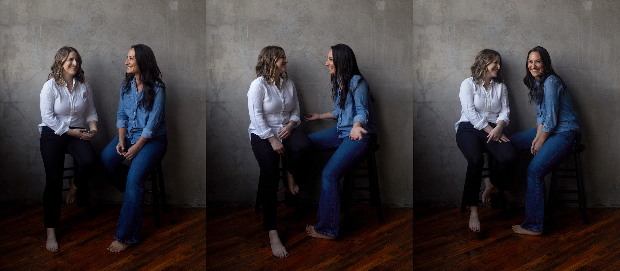Jenna Shapiro and Stacy Berger of Work Better Together, seated and in conversation